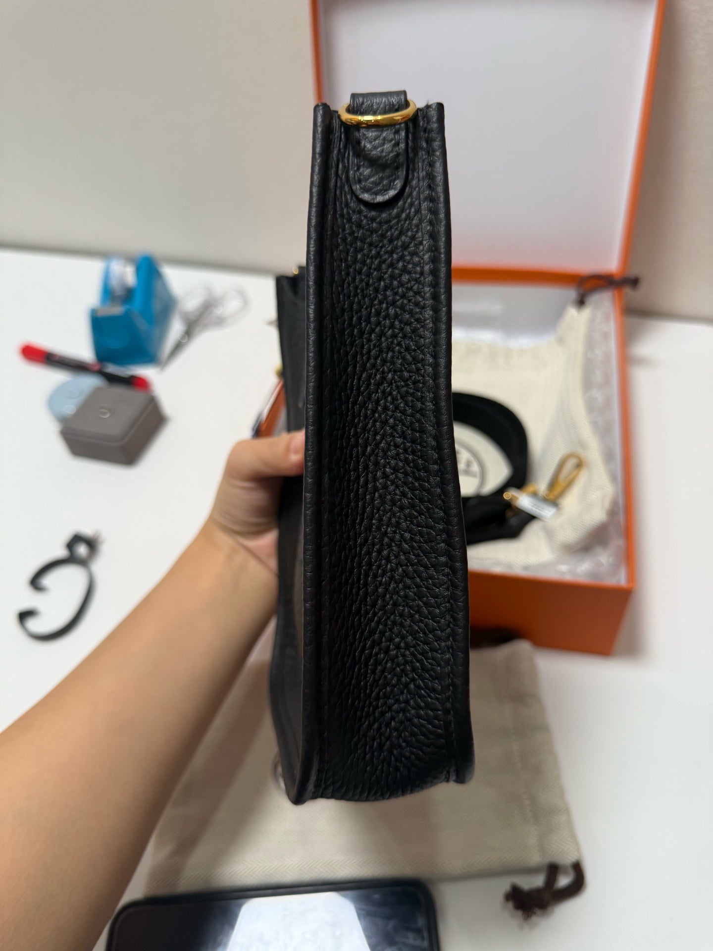 Hermès - Evelyne 16 - Clemence leather - Black - (mini)