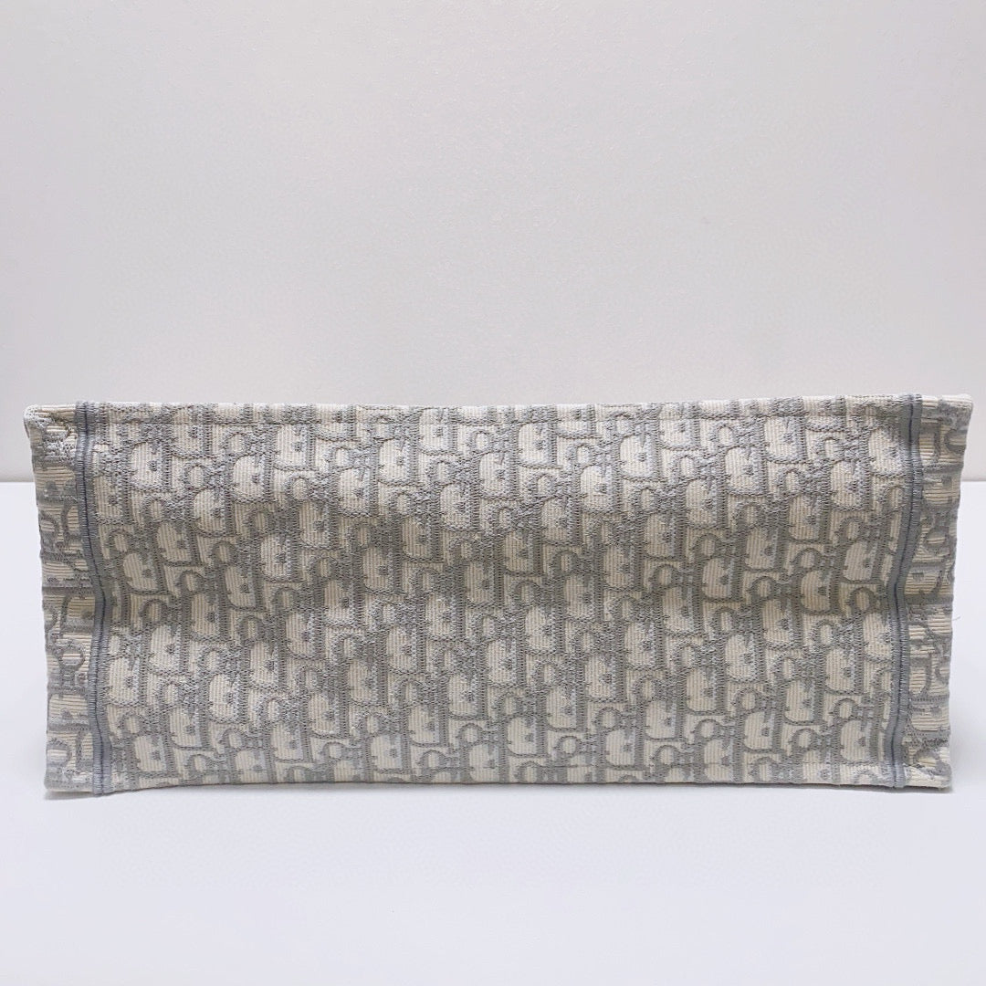 Dior - Book Tote - Jacquard canvas - Grey - (Large)