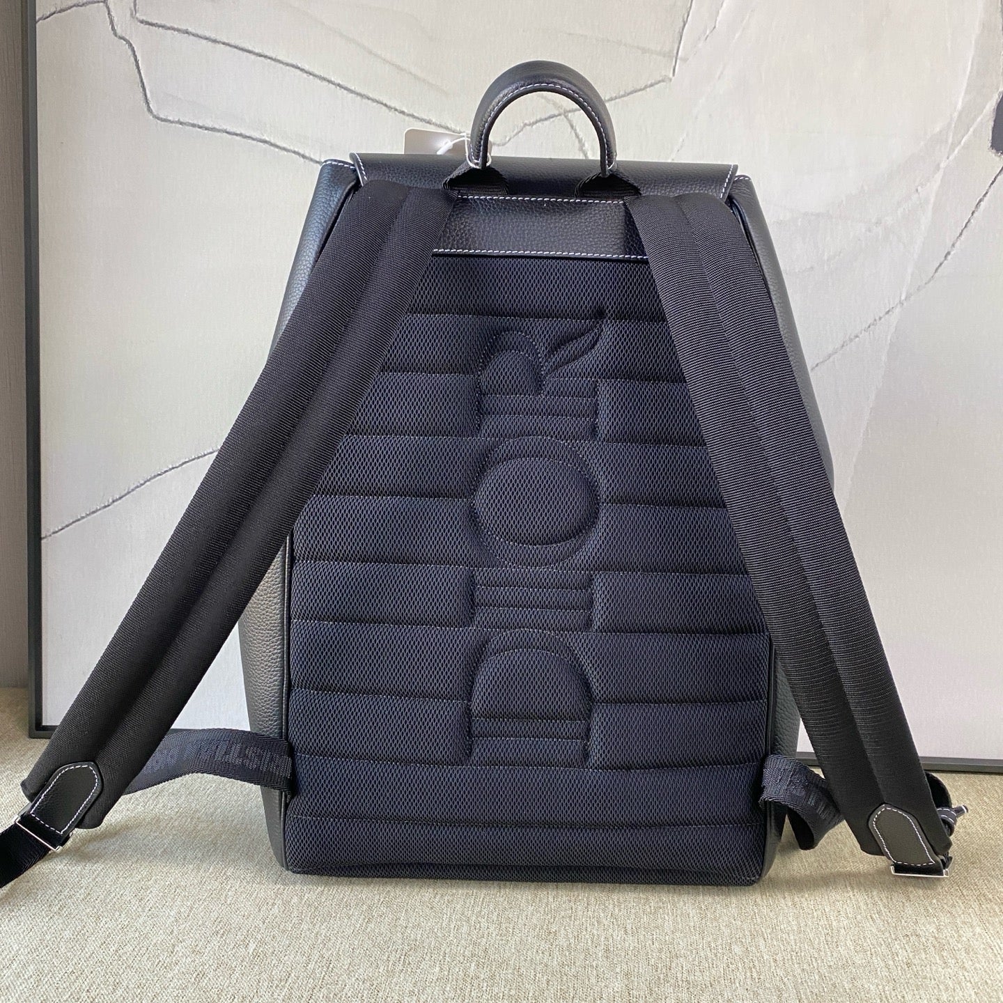 Dior - Saddle Backpack - Leather - Black - (Large)
