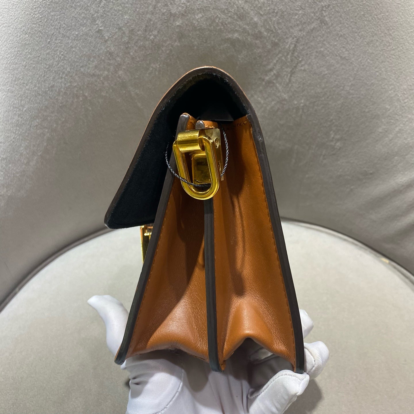 Louis Vuitton - Dauphine Small - Monogram coated canvas with natural cowhide leather trim and microfiber lining - Brown - (small)