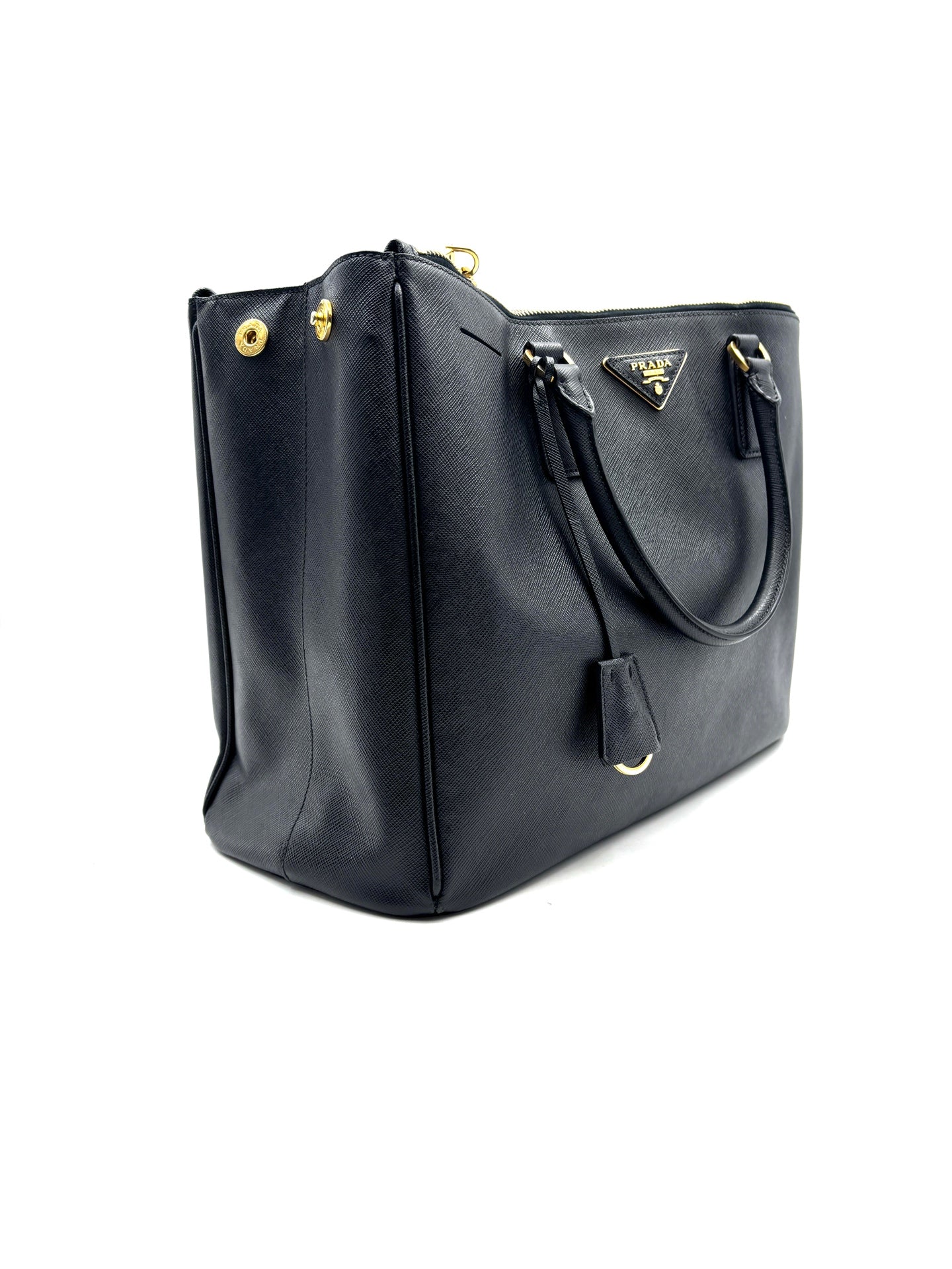 Prada - Galleria Saffiano Lux Tote - Saffiano leather - Black - (Large)