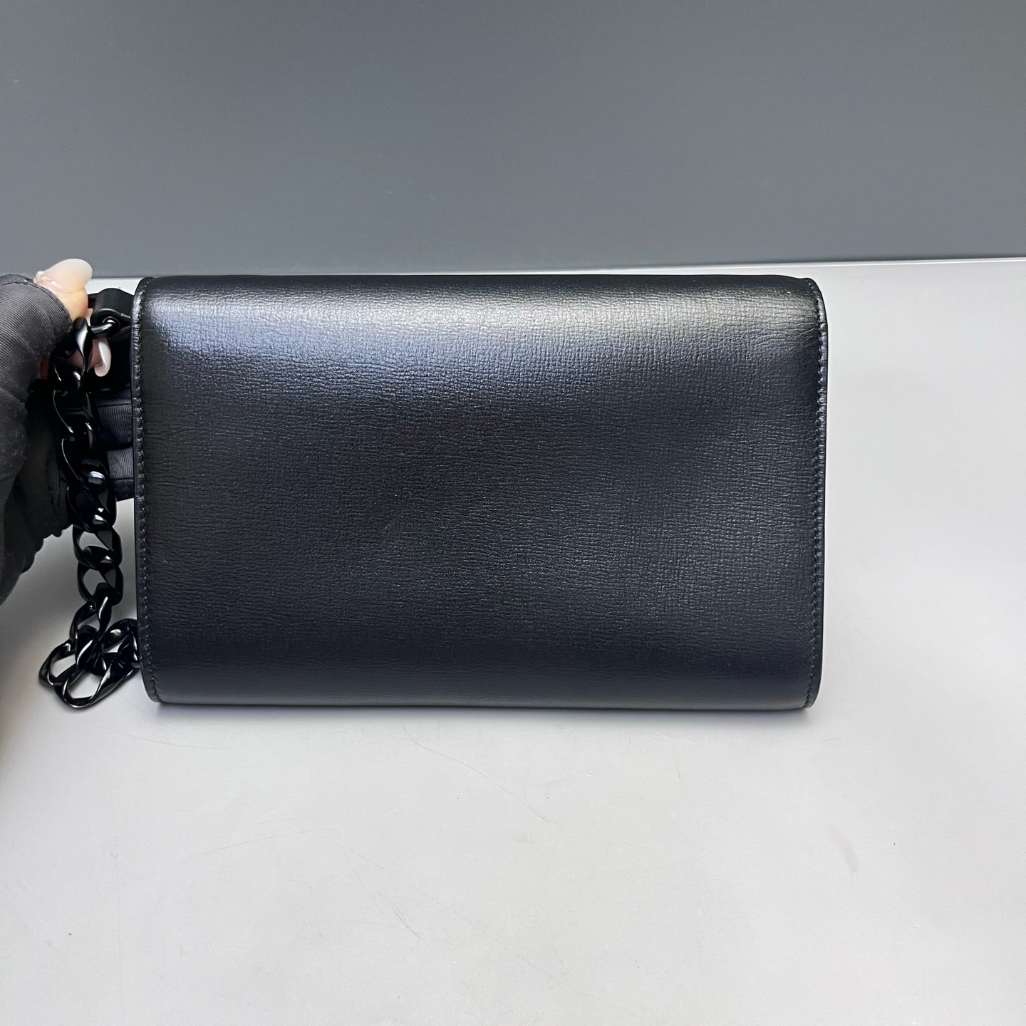 Gucci - 1955 Horsebit Wallet on Chain - Calfskin leather - Black - (mini)