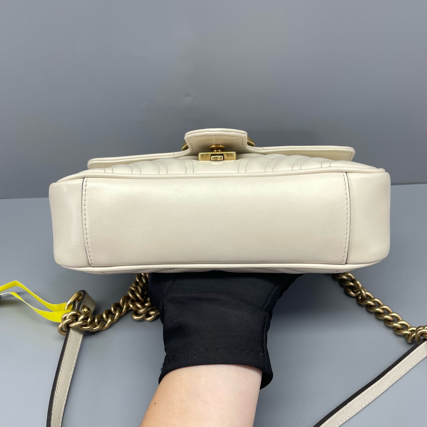 Gucci - GG Marmont Matelassé Mini Bag - Leather - White - (Mini)