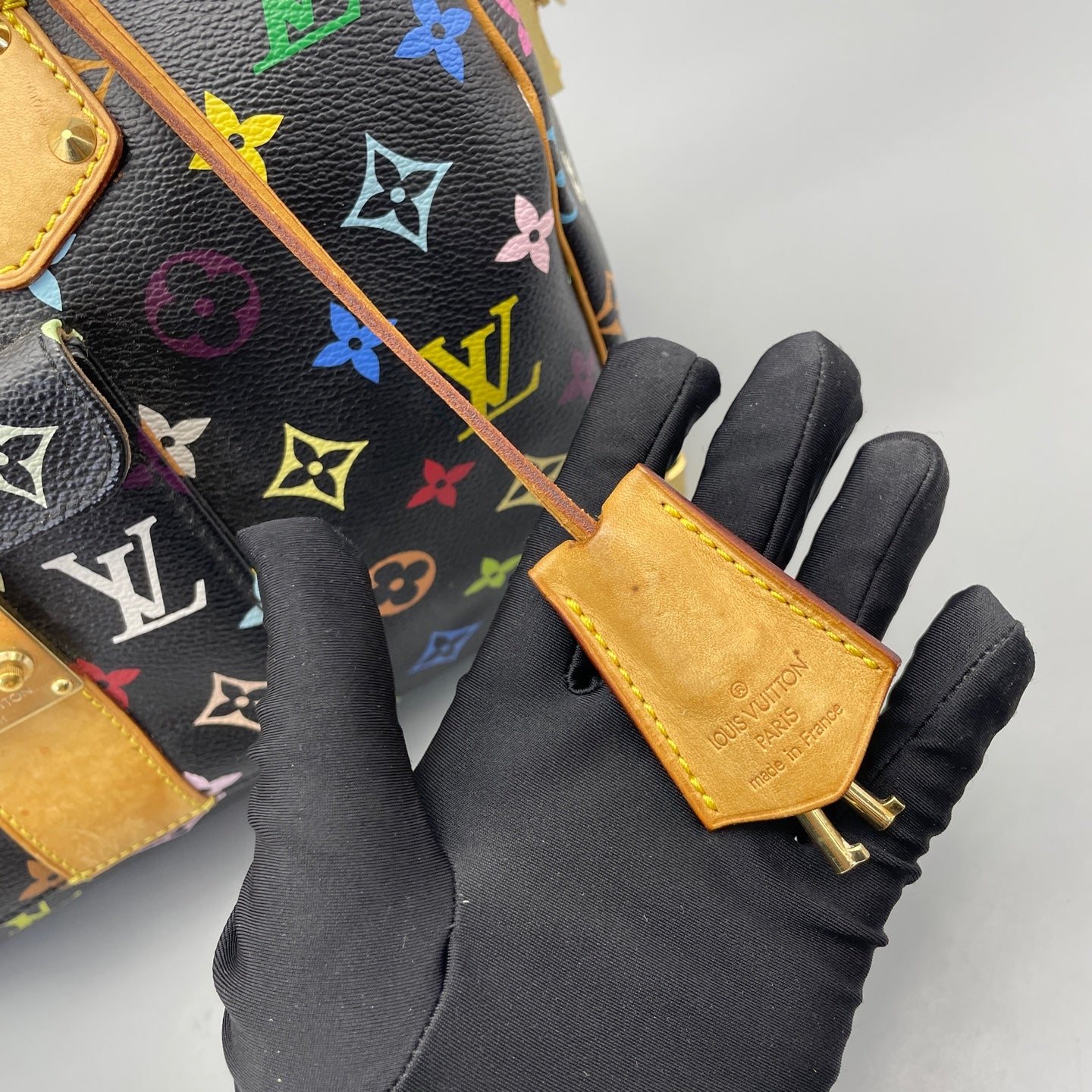 Louis Vuitton - Speedy 30 Monogram Multicolore - Coated canvas with Vachetta leather trim - Black - (Medium)