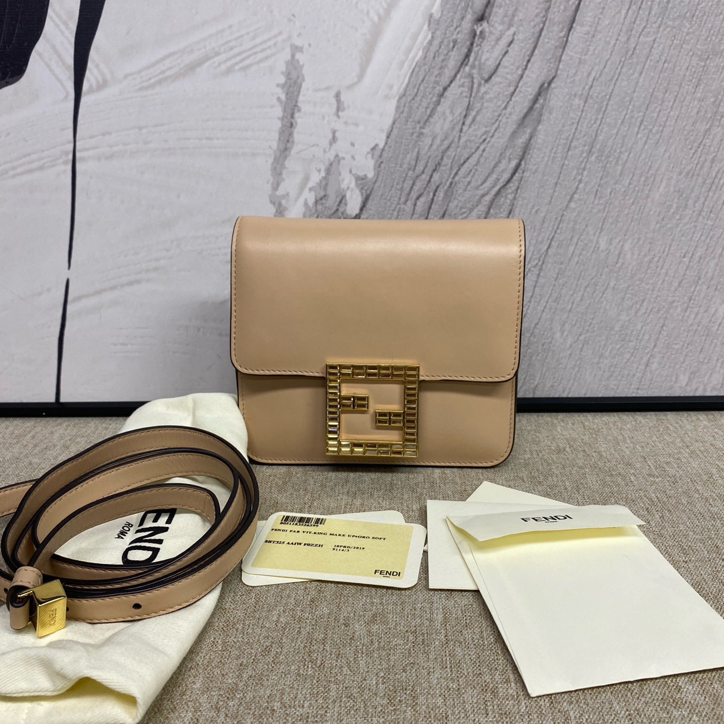 Fendi - Fendi Fab - Leather - Beige - (Mini)