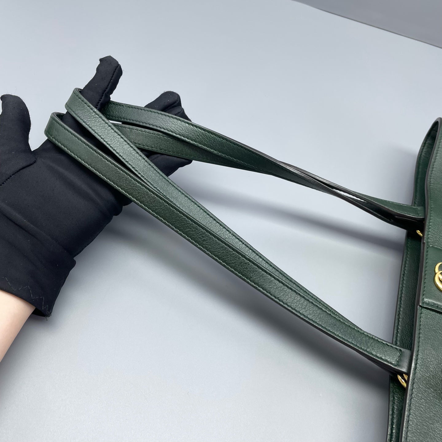 Gucci - Bamboo Top Handle Tote - Grained leather - Green - (Medium)