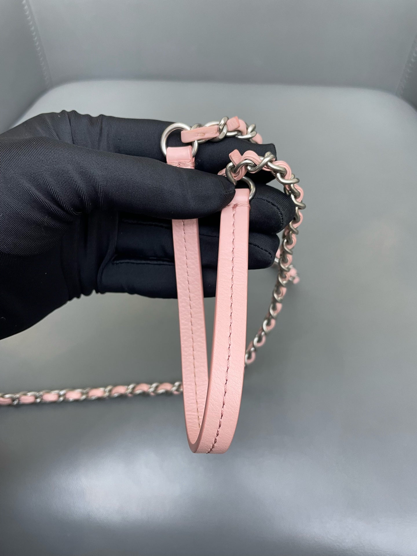 Chanel - Envelope Wallet on Chain (WOC) - Leather - Pink - (mini)