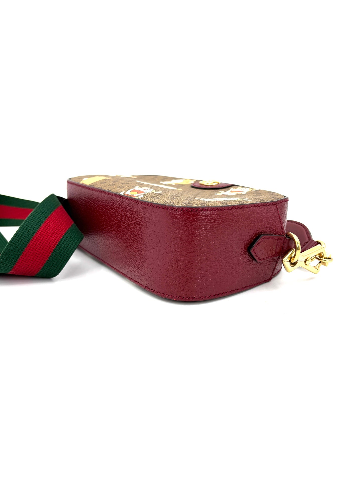 Gucci - Doraemon x GG Supreme Camera Bag - Coated canvas with leather trim - Brown - (Small)