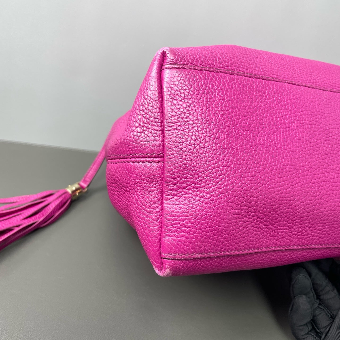 Gucci - Soho Chain Shoulder Bag - Grained leather - Pink - (Large)