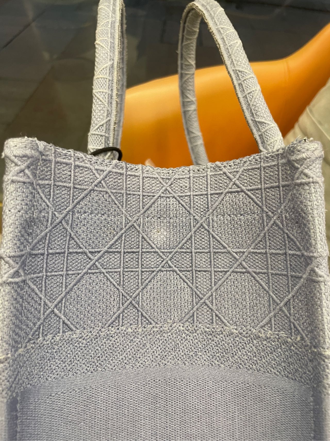 Dior - Book Tote - Embroidered technical fabric - Haze Blue - (Medium)