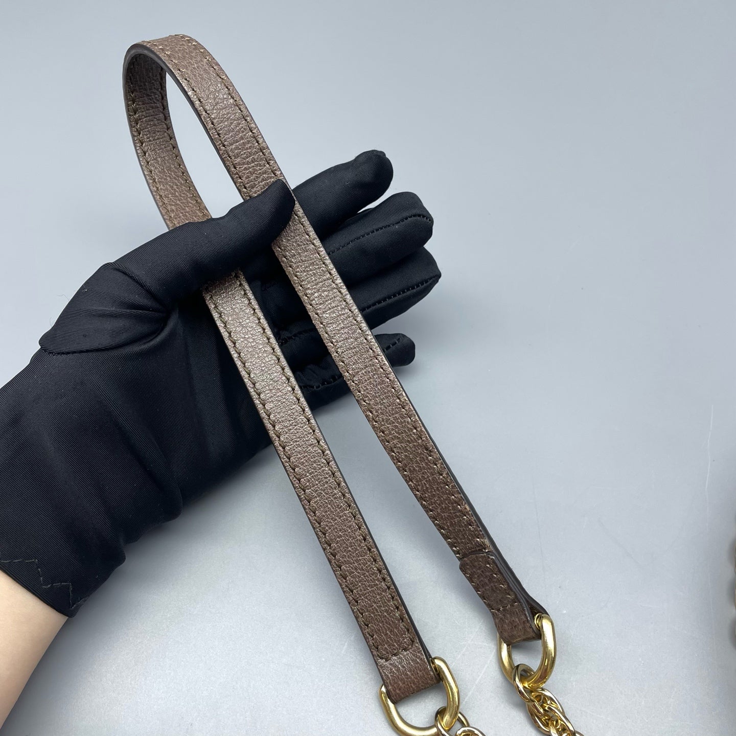 Gucci - Ophidia Round Mini Bag - GG Supreme canvas, Grained leather - Brown - (mini)