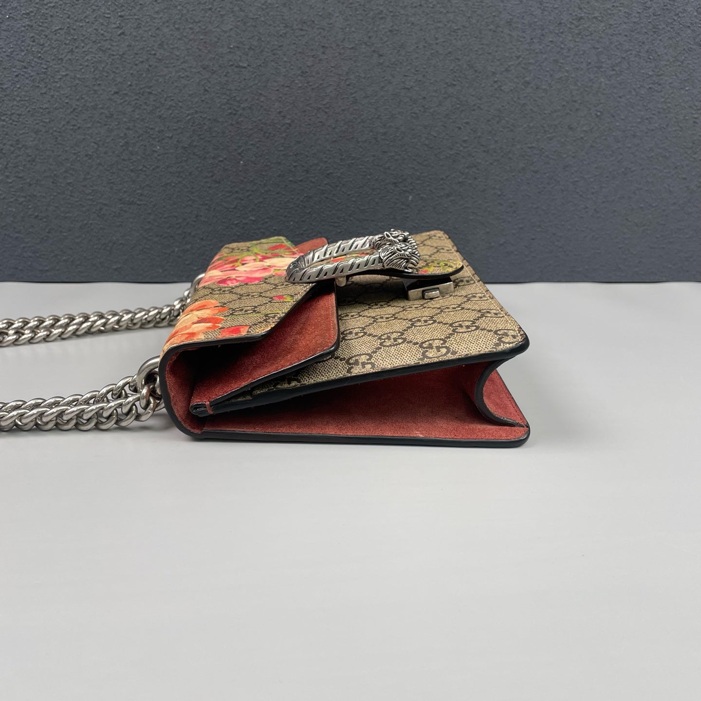Gucci - Dionysus Small Shoulder Bag Geranium Print - GG Supreme canvas - Multicolour - (Small)