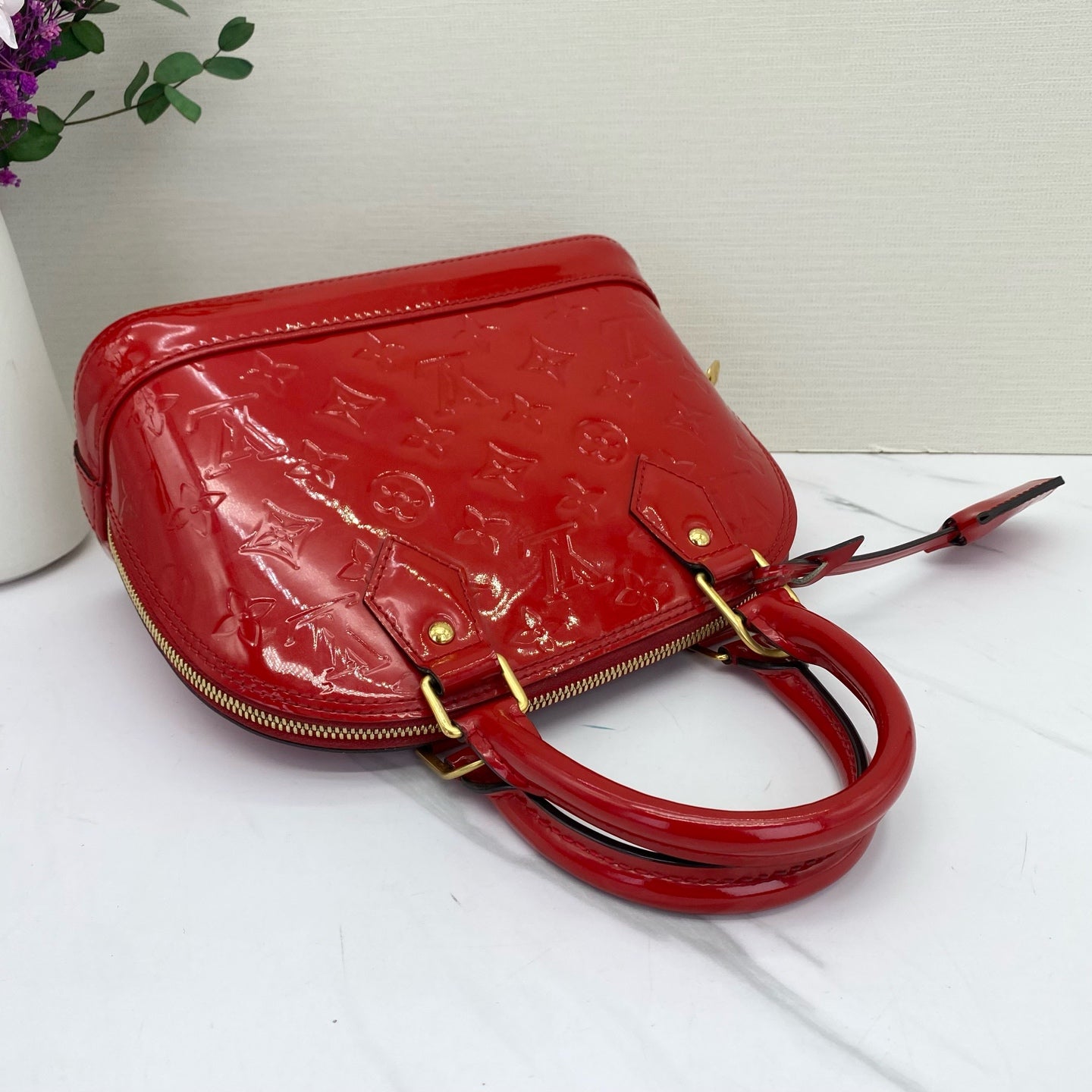 Louis Vuitton - Alma BB - Patent leather - Red - (mini)