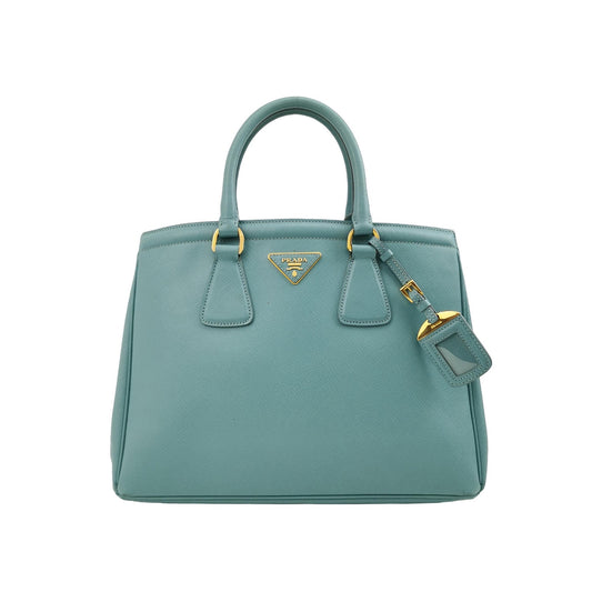 Prada - BN1801 Saffiano Lux Tote - Saffiano leather - Blue - (medium)
