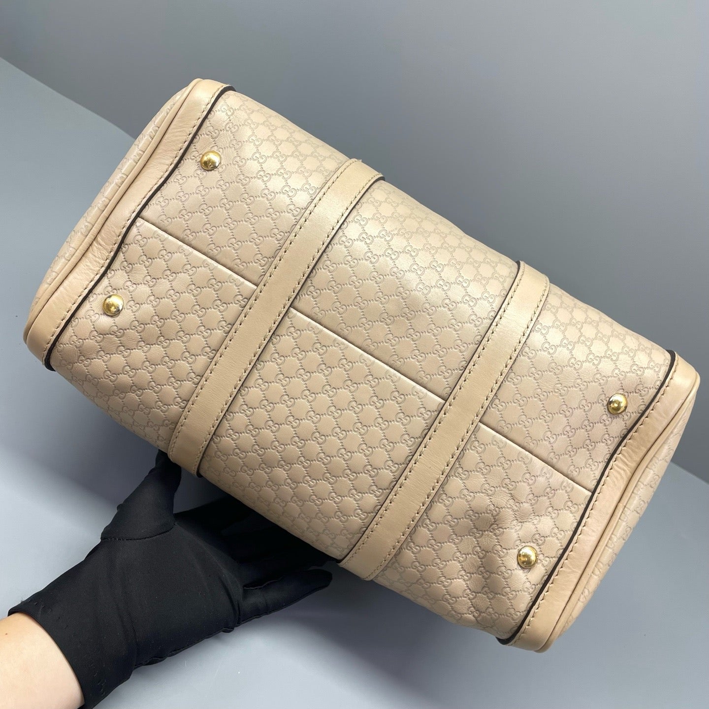 Gucci - Boston Pillow Bag - Leather - Beige - (medium)