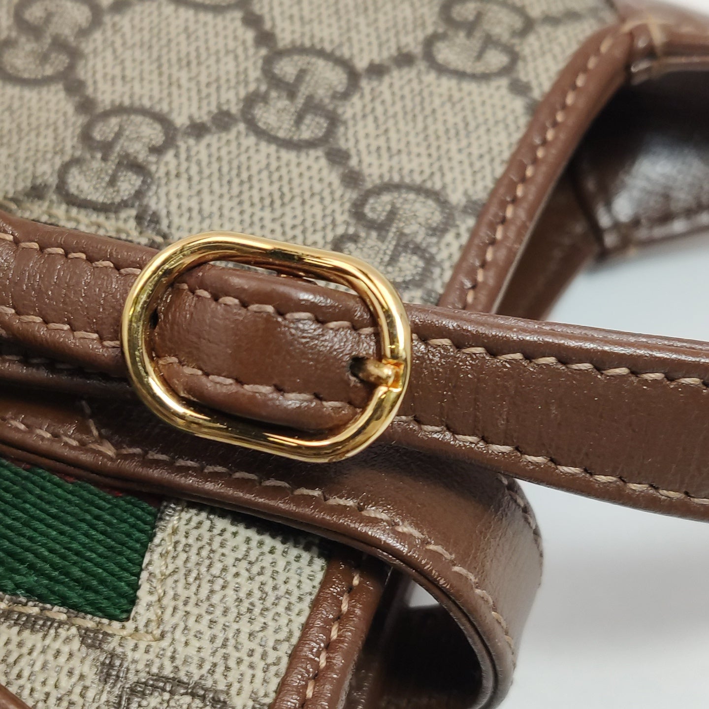 Gucci - Jackie 1961 Mini Bag - GG Supreme canvas with Leather trim - Beige and Brown - (mini)