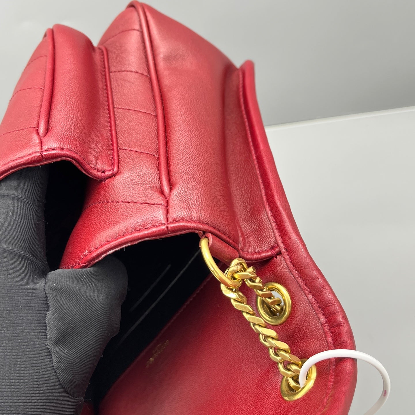 Saint Laurent - Niki Small - Lambskin leather - Red - (small)