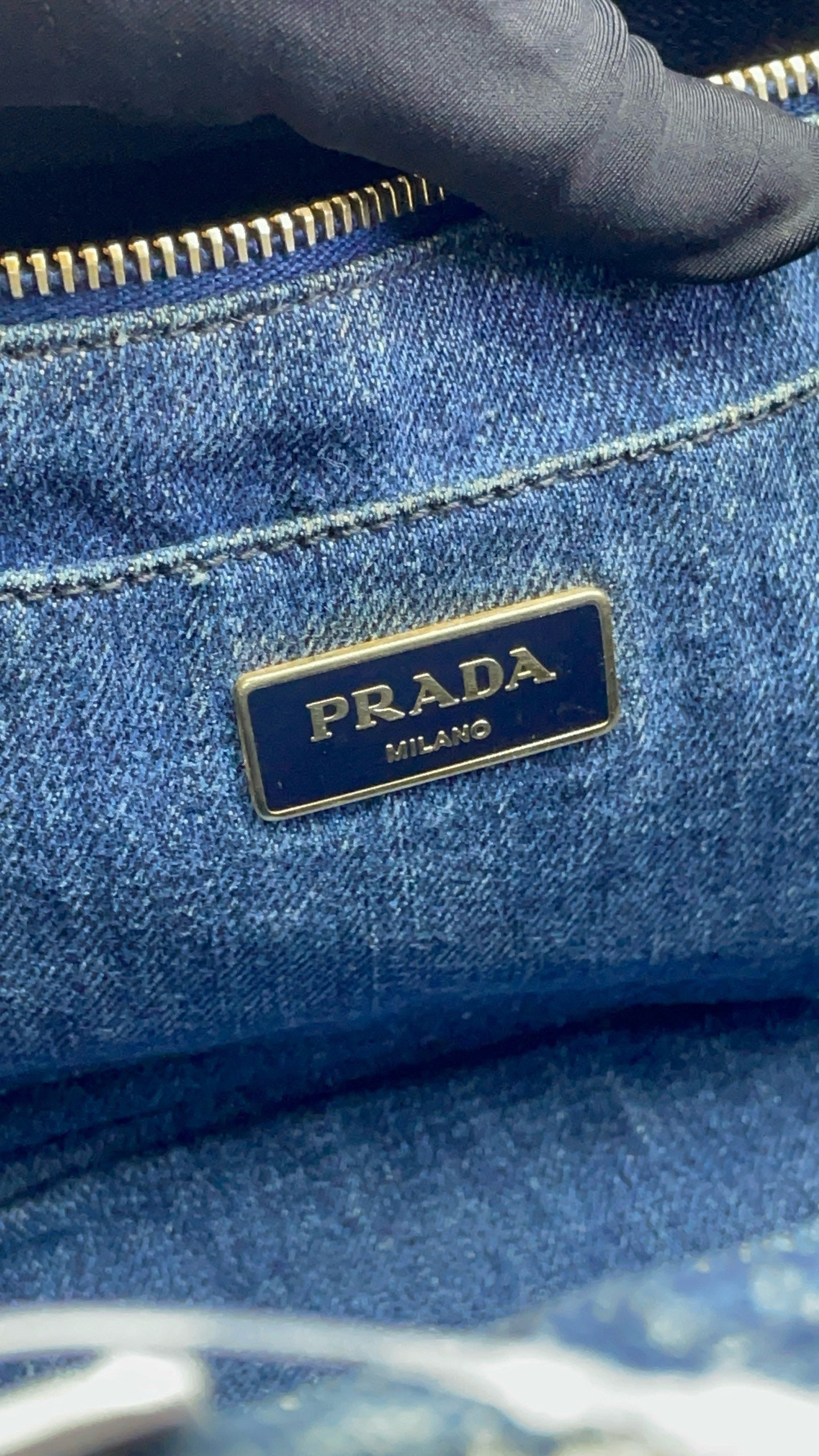 Prada - Denim Tote - Denim - Blue - (medium)