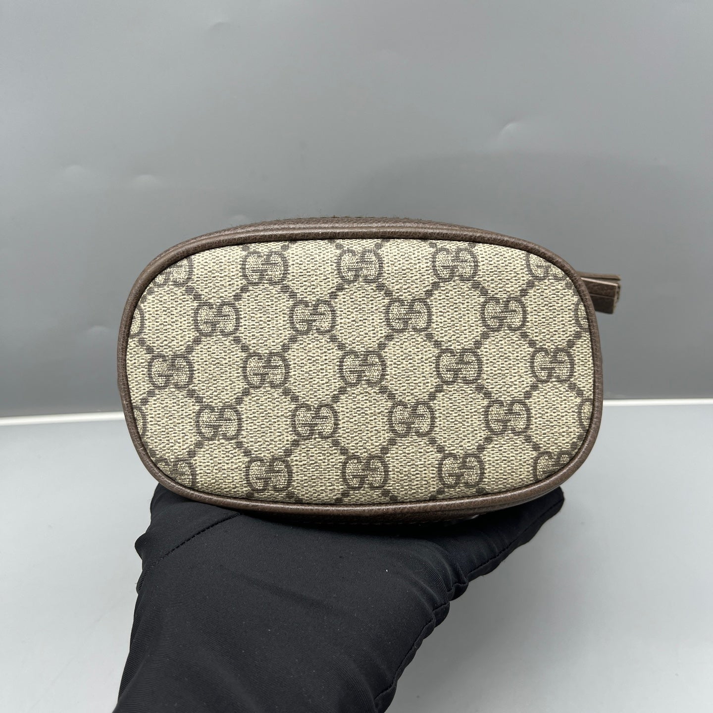 Gucci - Ophidia Mini Bucket Bag - GG Supreme canvas with leather trim - Brown - (mini)