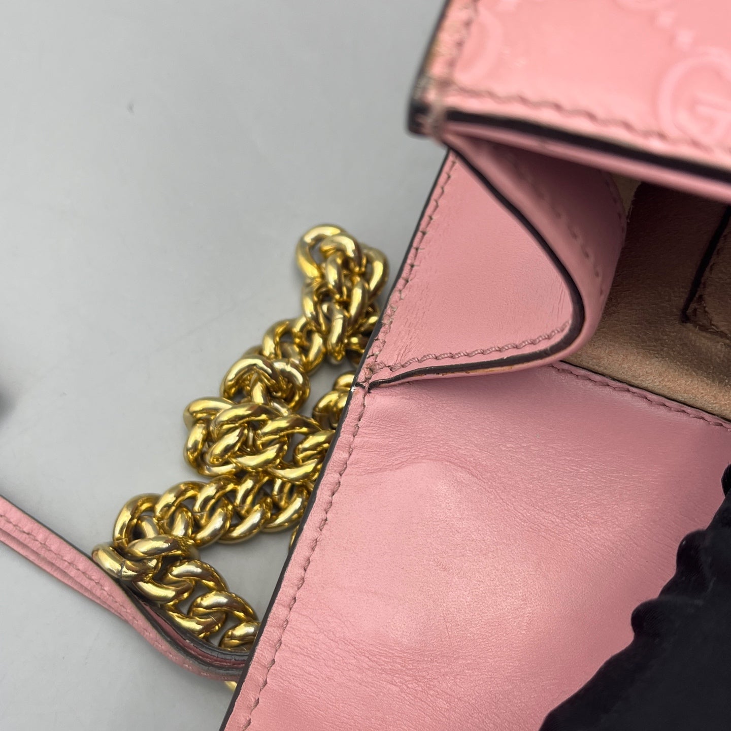 Gucci - Padlock Shoulder Bag - Leather - Pink - (mini)