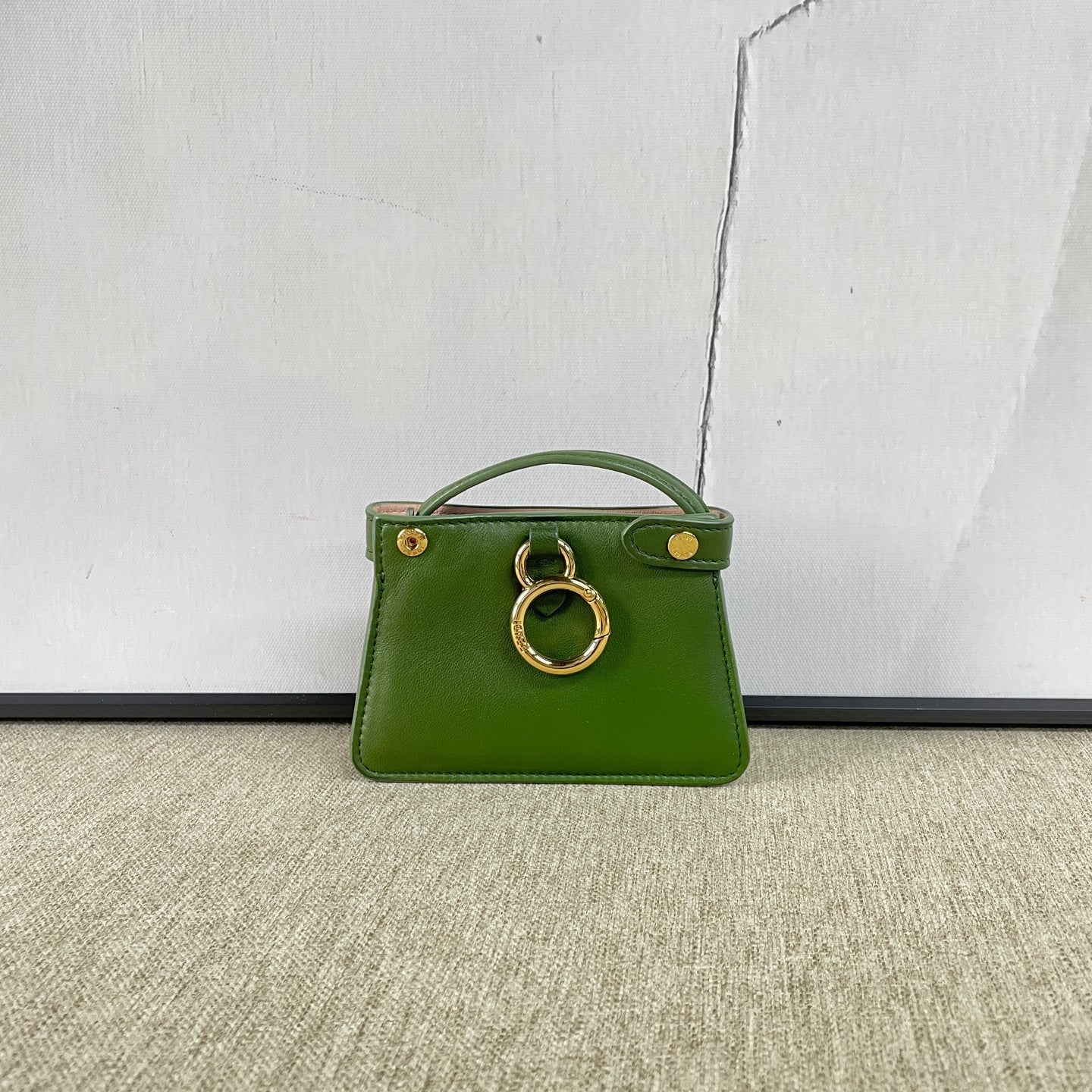 Fendi - Peekaboo Nano - Lambskin leather - Green - (mini)