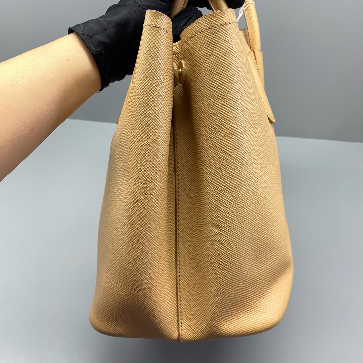 Prada - Double Tote Bag - Saffiano leather - Beige - (Large)