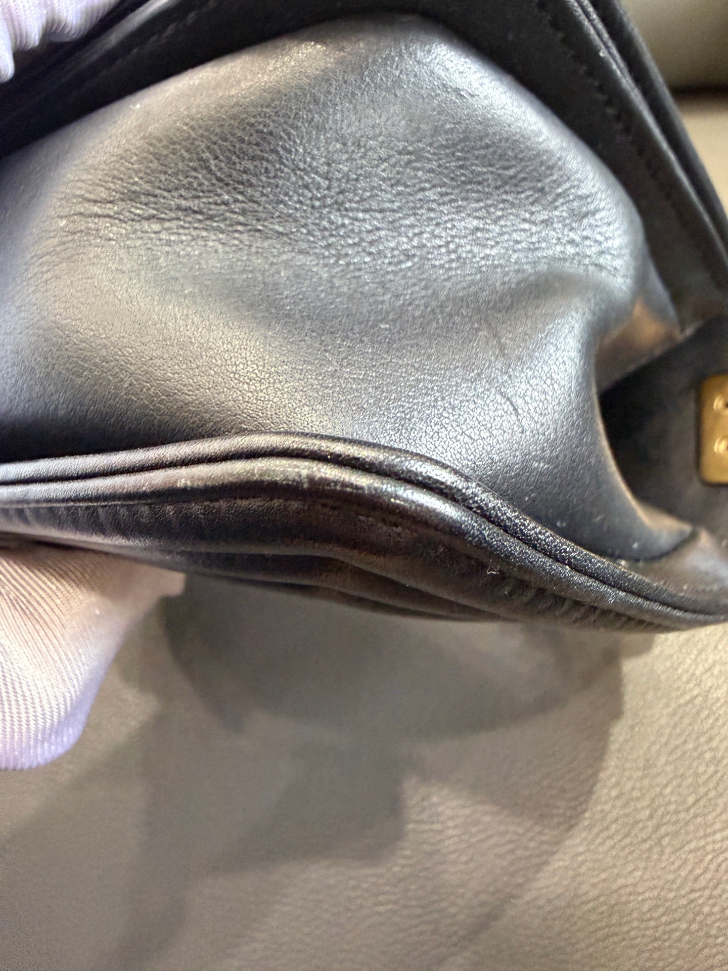Chanel - Boy Bag Small - Velvet with leather trim - Black - (Small)