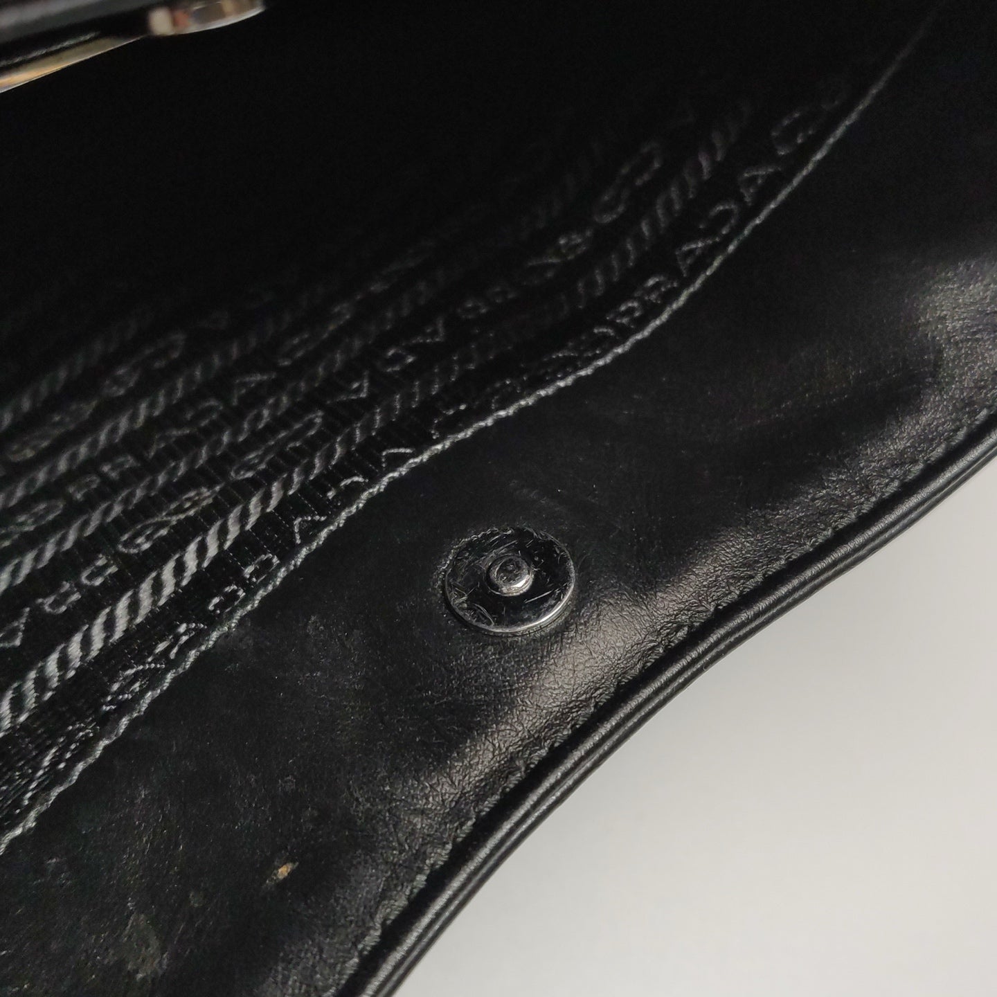 Prada - Cleo Shoulder Bag - Brushed leather - Black - (small)