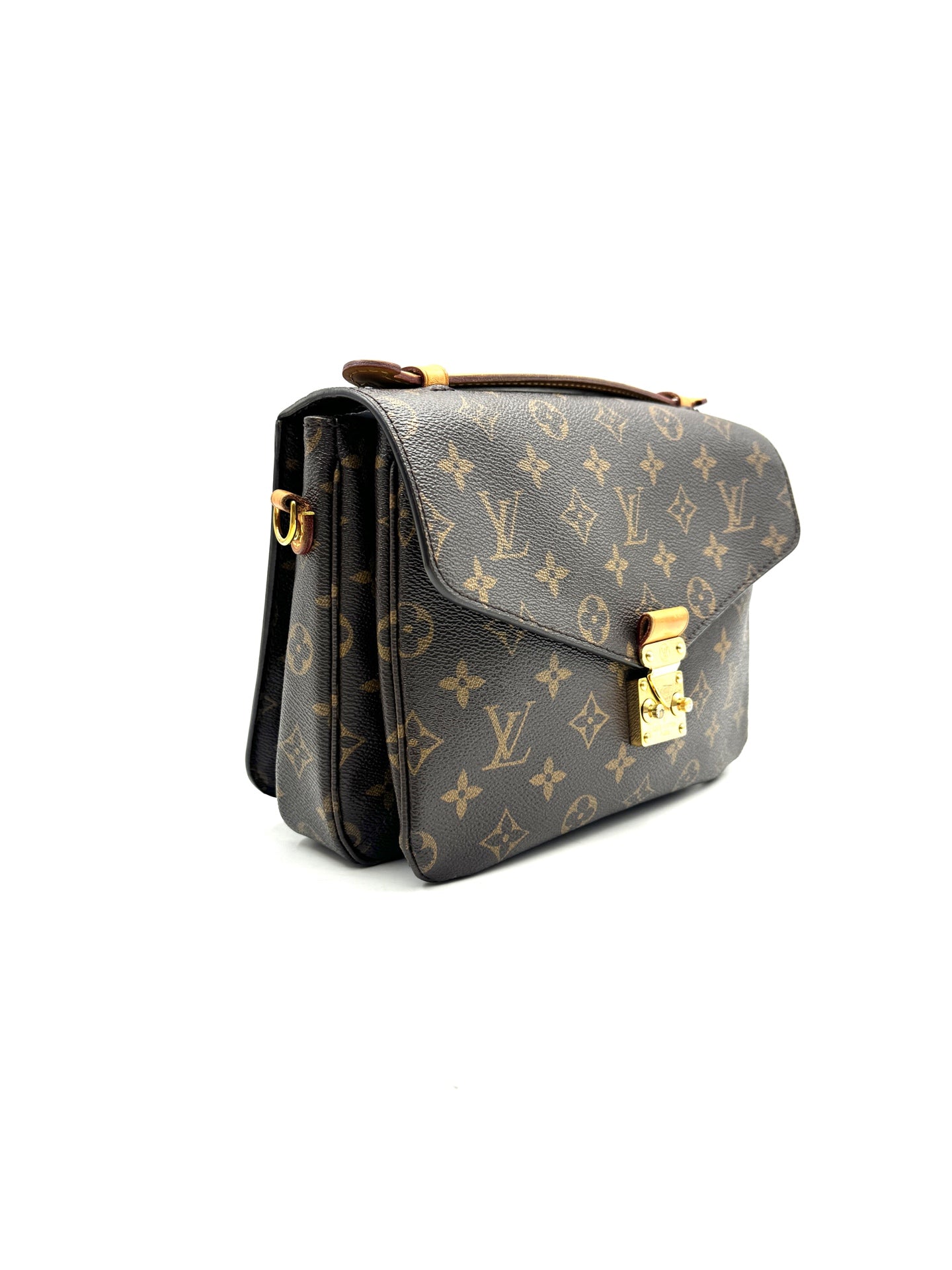 Louis Vuitton - Pochette Metis - Monogram coated canvas with cowhide leather trim - Brown - (Medium)