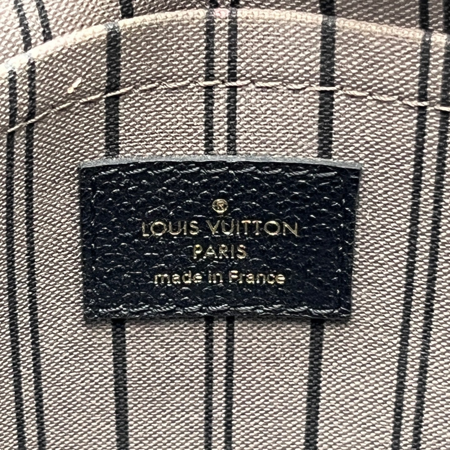 Louis Vuitton - Montaigne MM - Monogram Empreinte leather - Black - (medium)