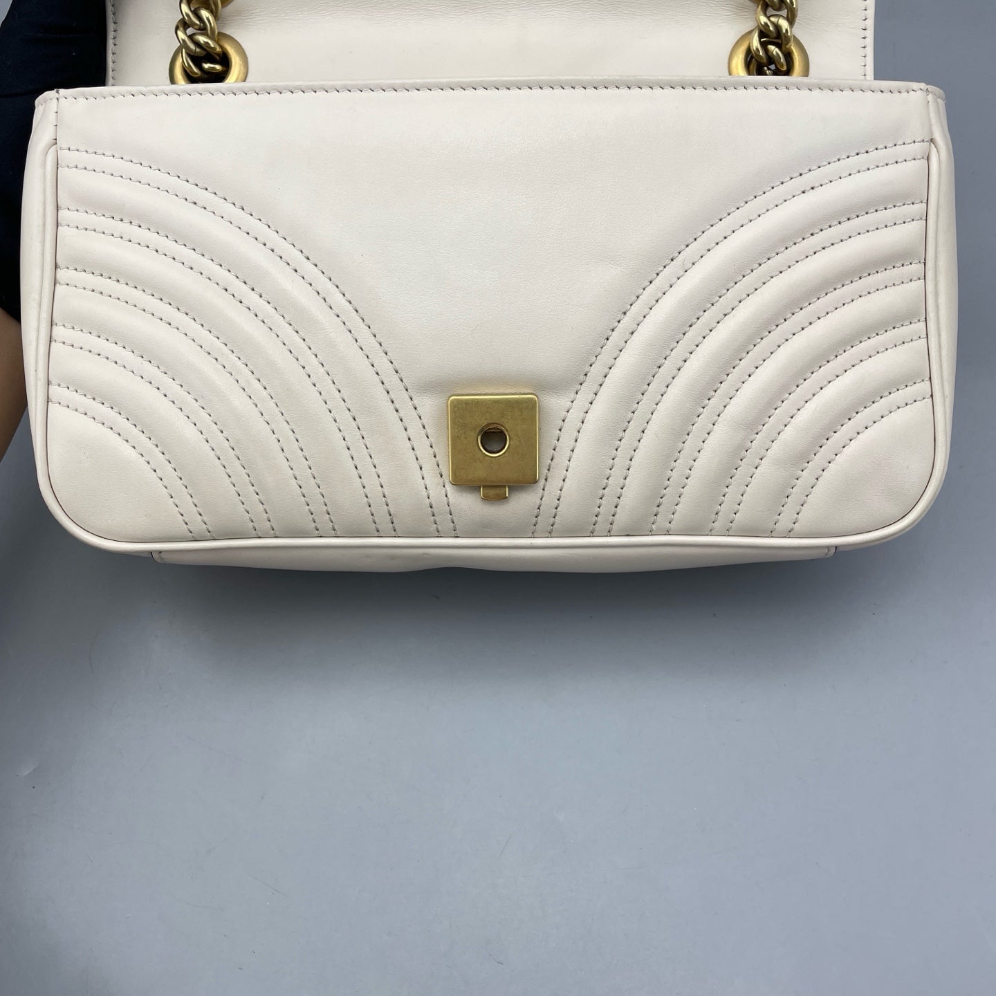 Gucci - Marmont 2.0 Small Shoulder Bag - Leather - White - (Small)