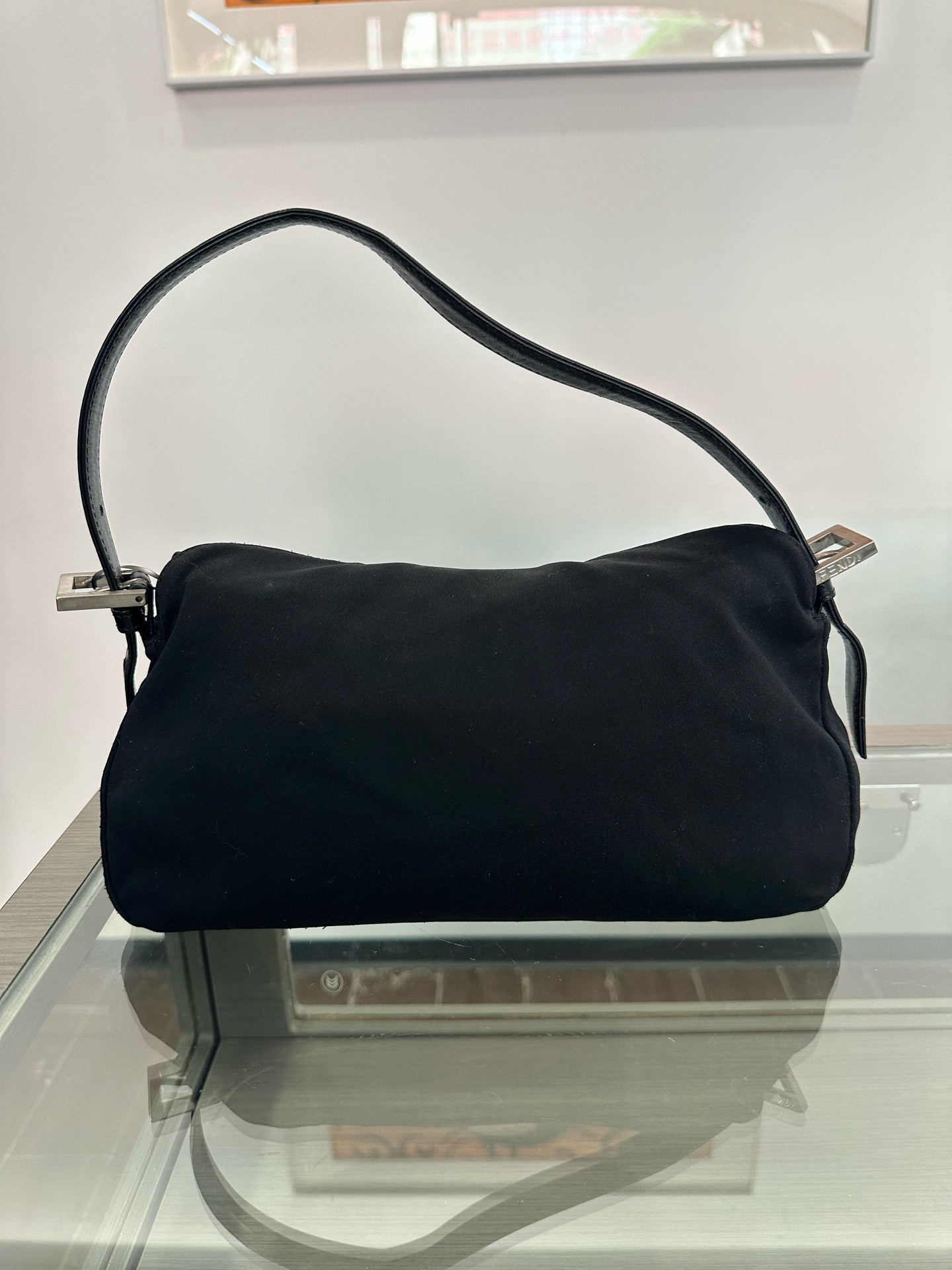 Fendi - Baguette - Cloth - Black - (Small)