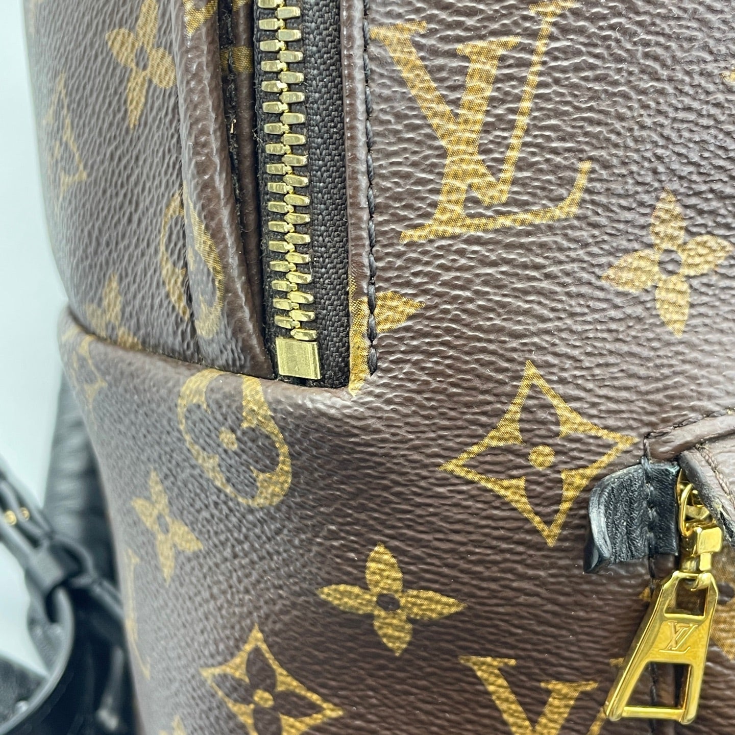 Louis Vuitton - Palm Springs Backpack - Monogram coated canvas with leather trim - Brown - (Medium)