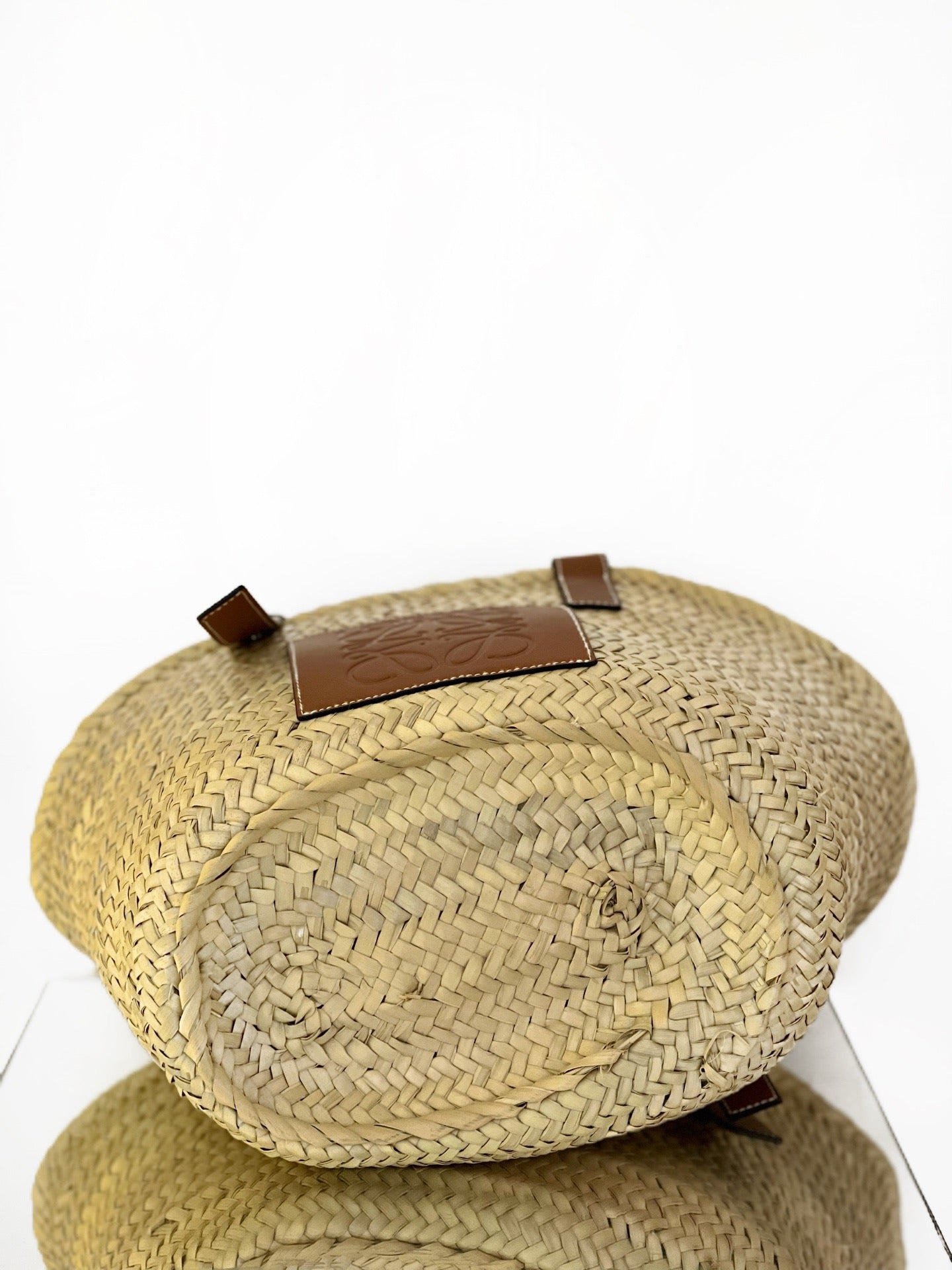 Loewe - Basket Bag - Wicker and Leather - Beige and Brown - (small)