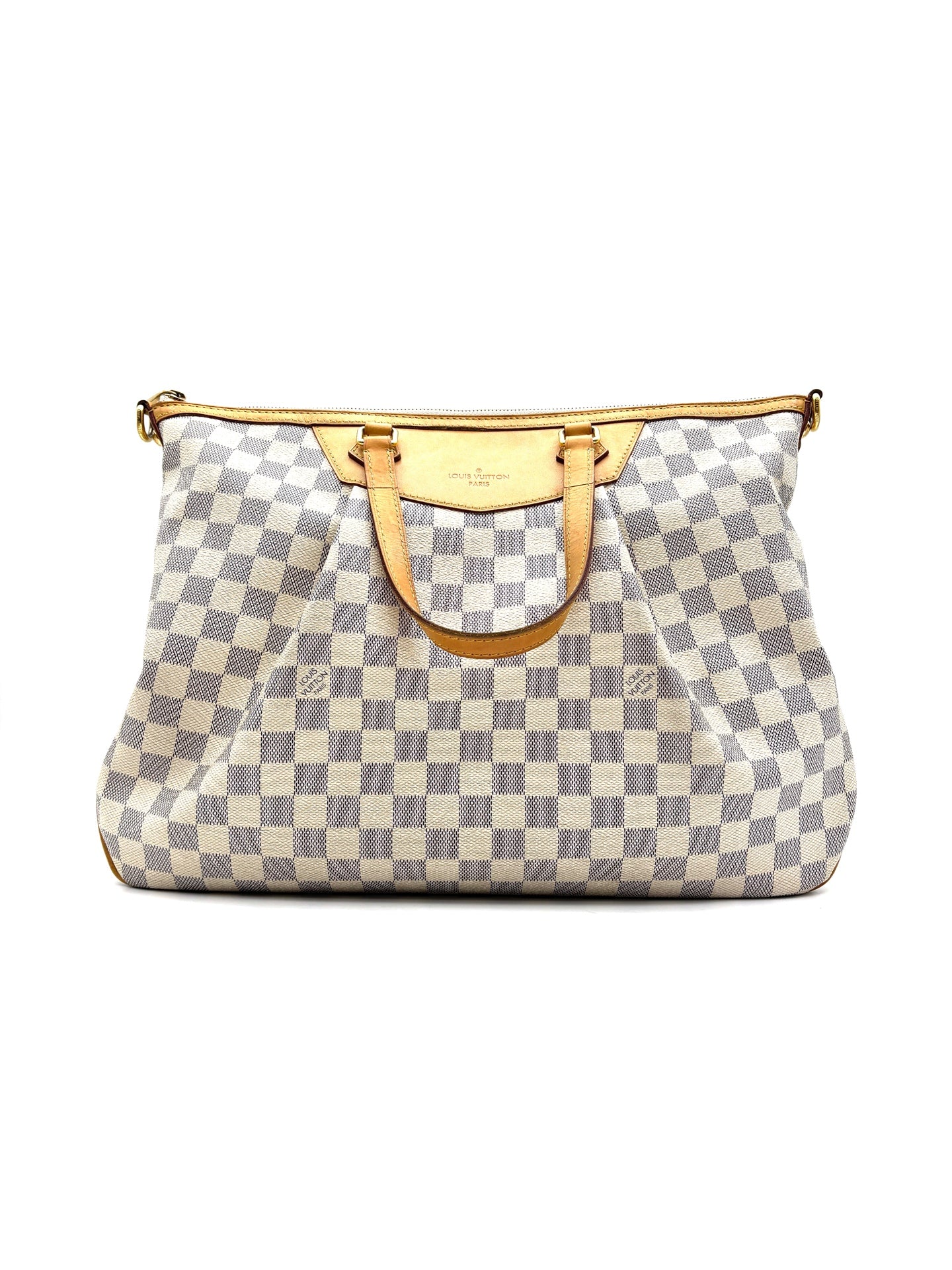 Louis Vuitton - Tote - Coated canvas with Vachetta leather trim - White - (Large)