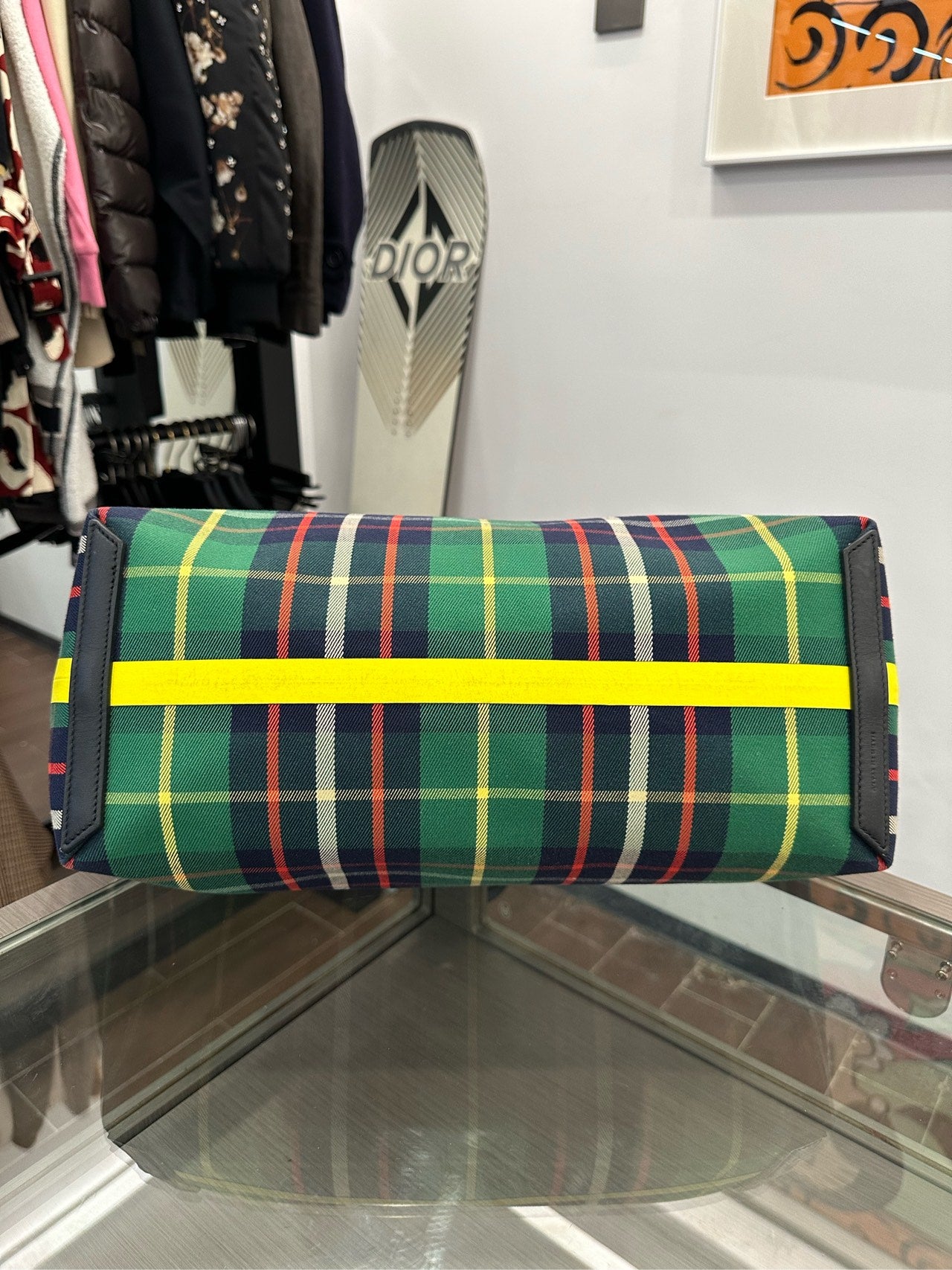 Burberry - The Giant Tote - Wool and Leather - Green - (medium)