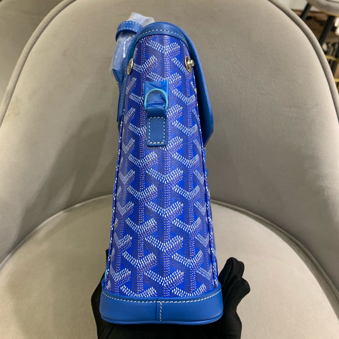 Goyard - Alpin Mini - Goyardine canvas and leather trim - Blue - (mini)