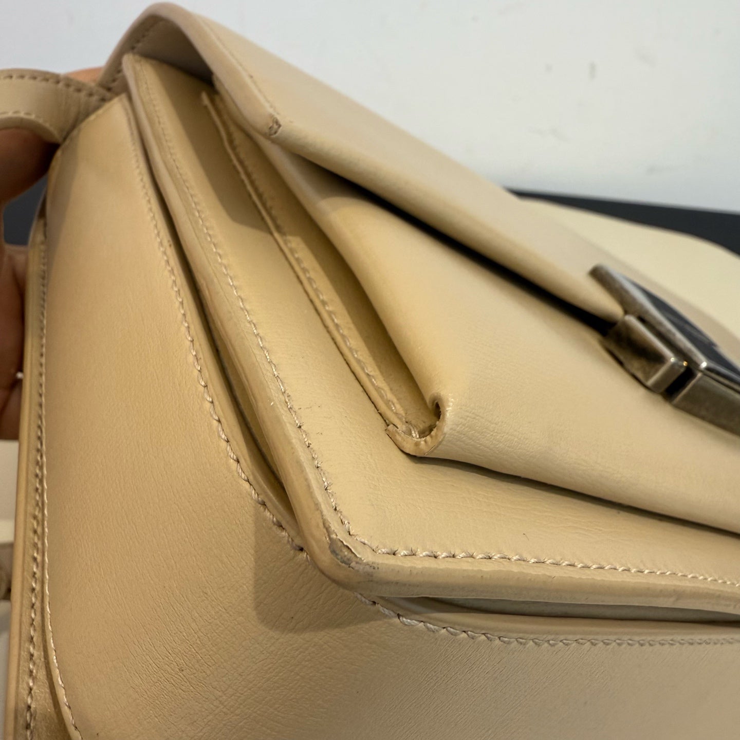 Saint Laurent - Bellechasse - Leather - Beige - (small)