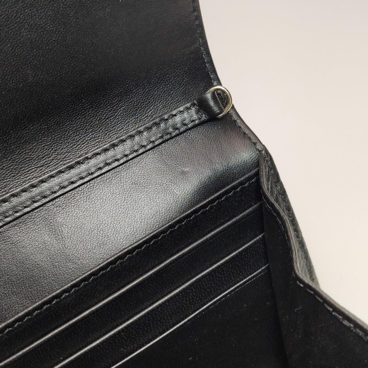 Dior - Diorama Chain Wallet - Leather - Black - (mini)