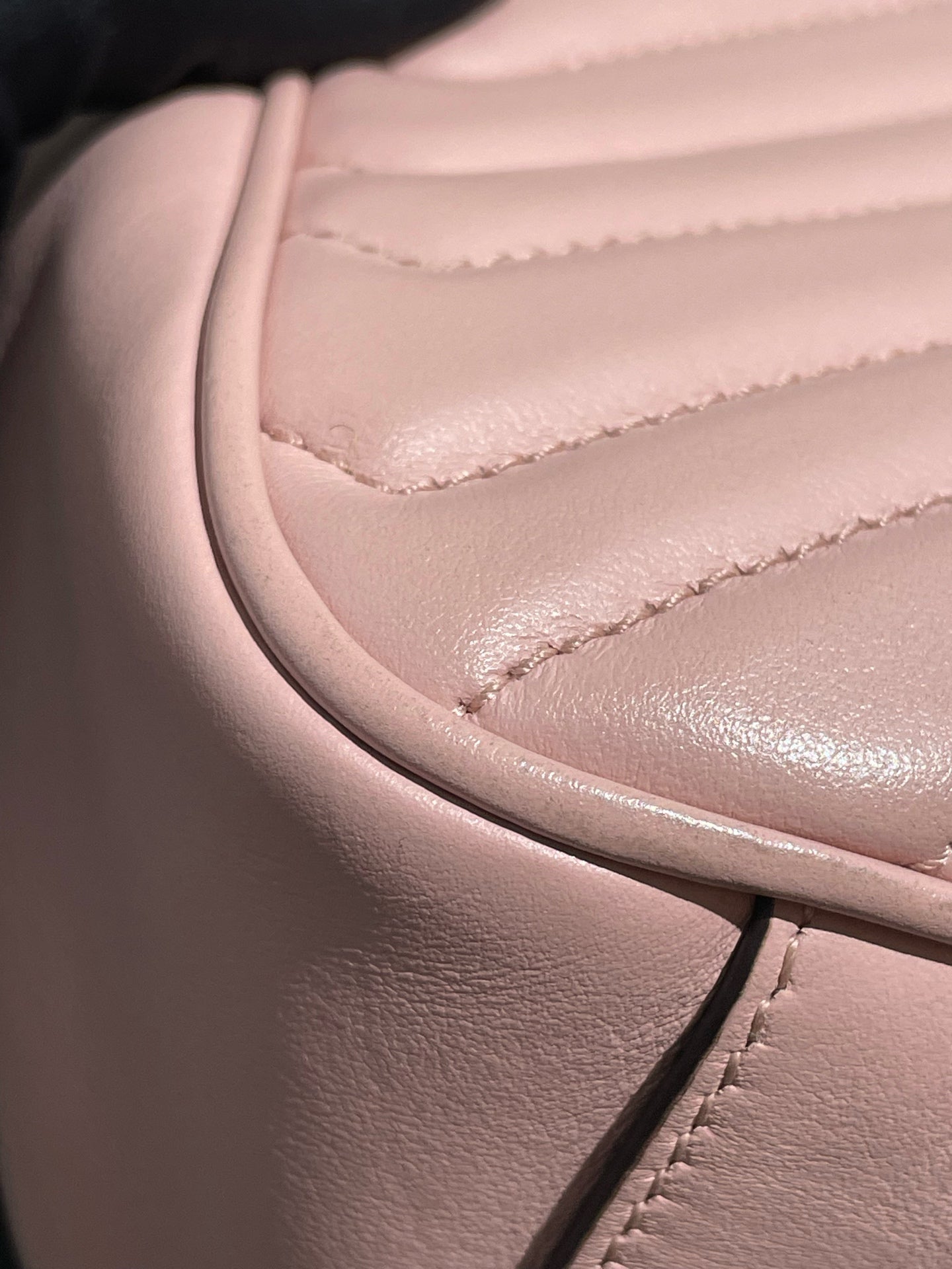 Gucci - GG Marmont Matelassé Small Shoulder Bag - Leather - Pink - (small)
