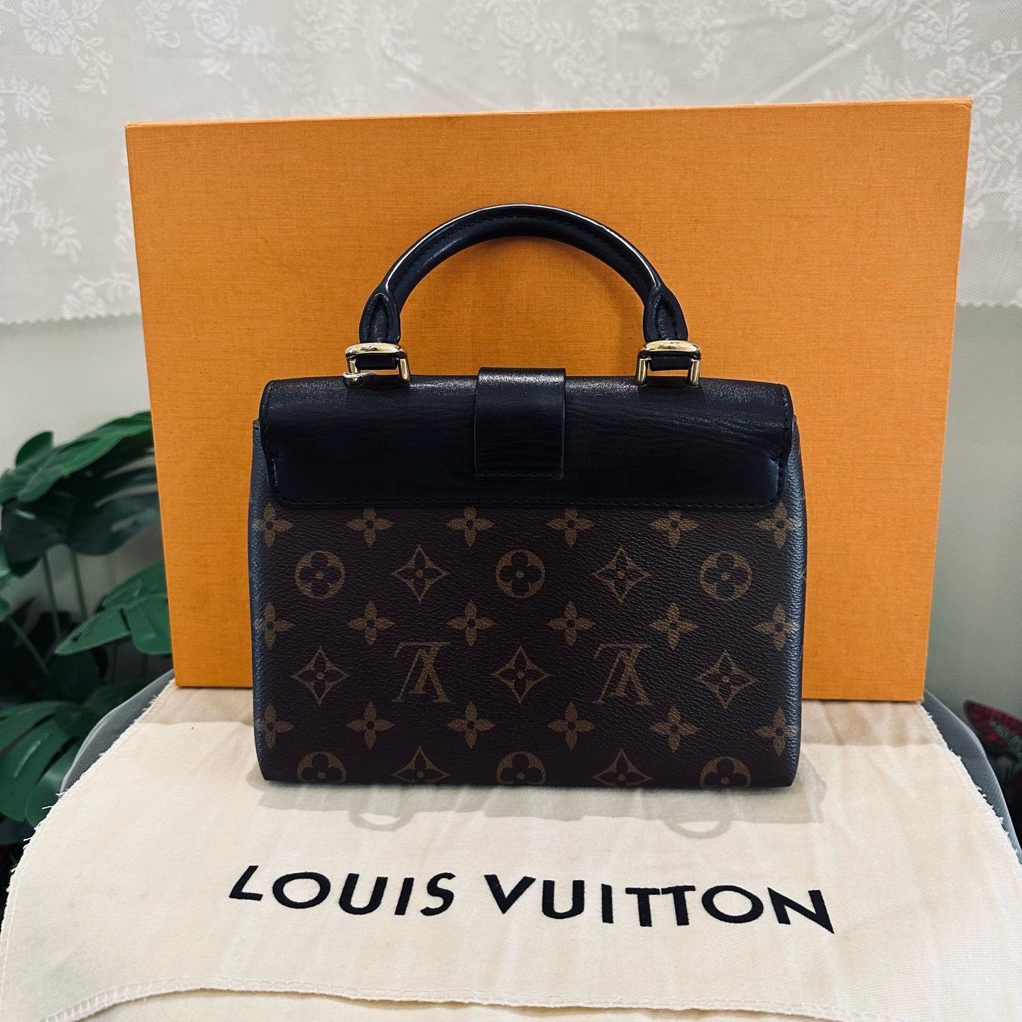 Louis Vuitton - Black Padlock BB - Monogram coated canvas and leather - Black and Brown - (mini)