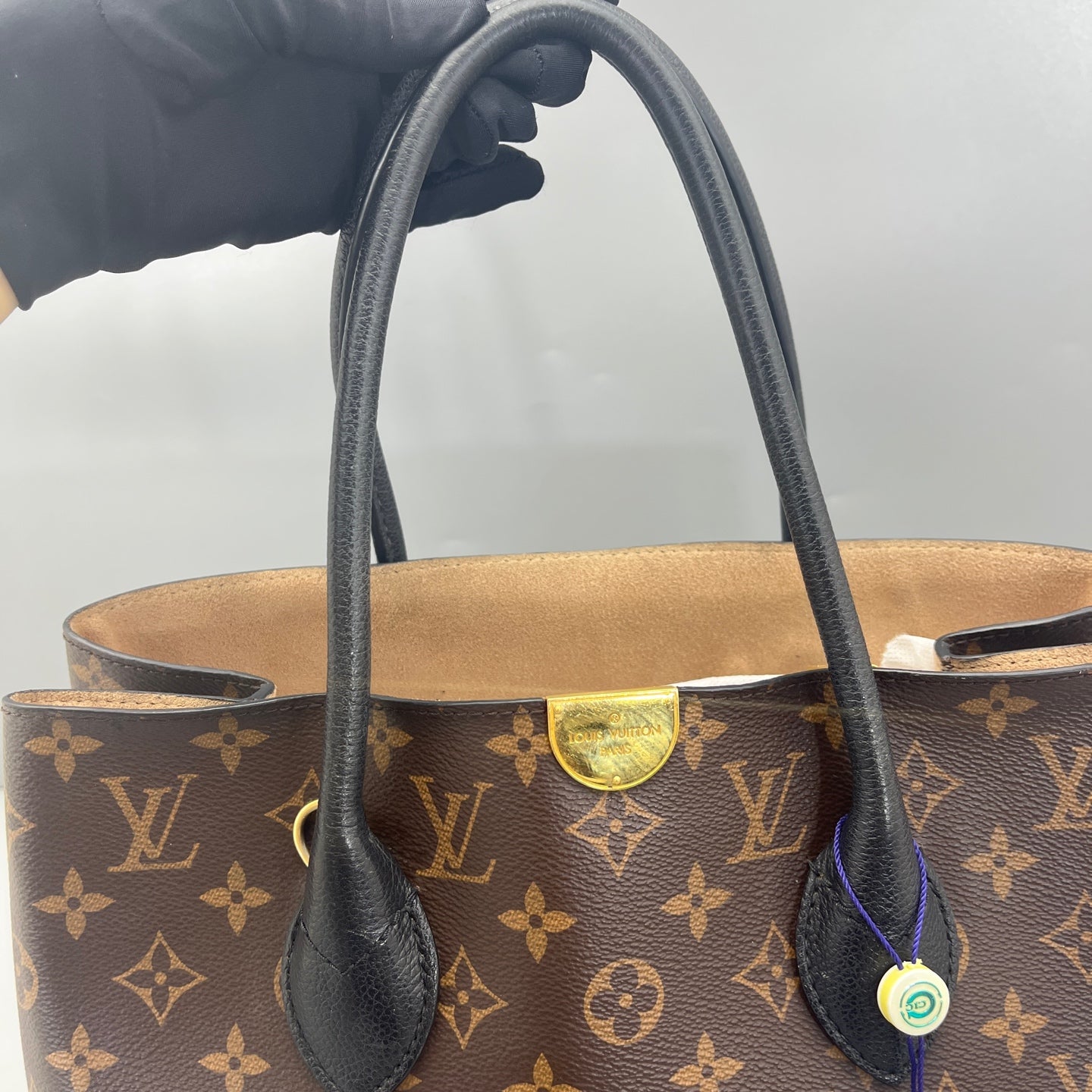 Louis Vuitton - Flandrin Tote - Monogram coated canvas with grained leather - Brown and Black - (Medium)