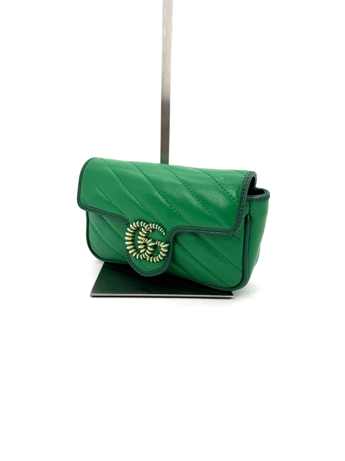 Gucci - GG Marmont Super Mini - Leather - Green - (mini)