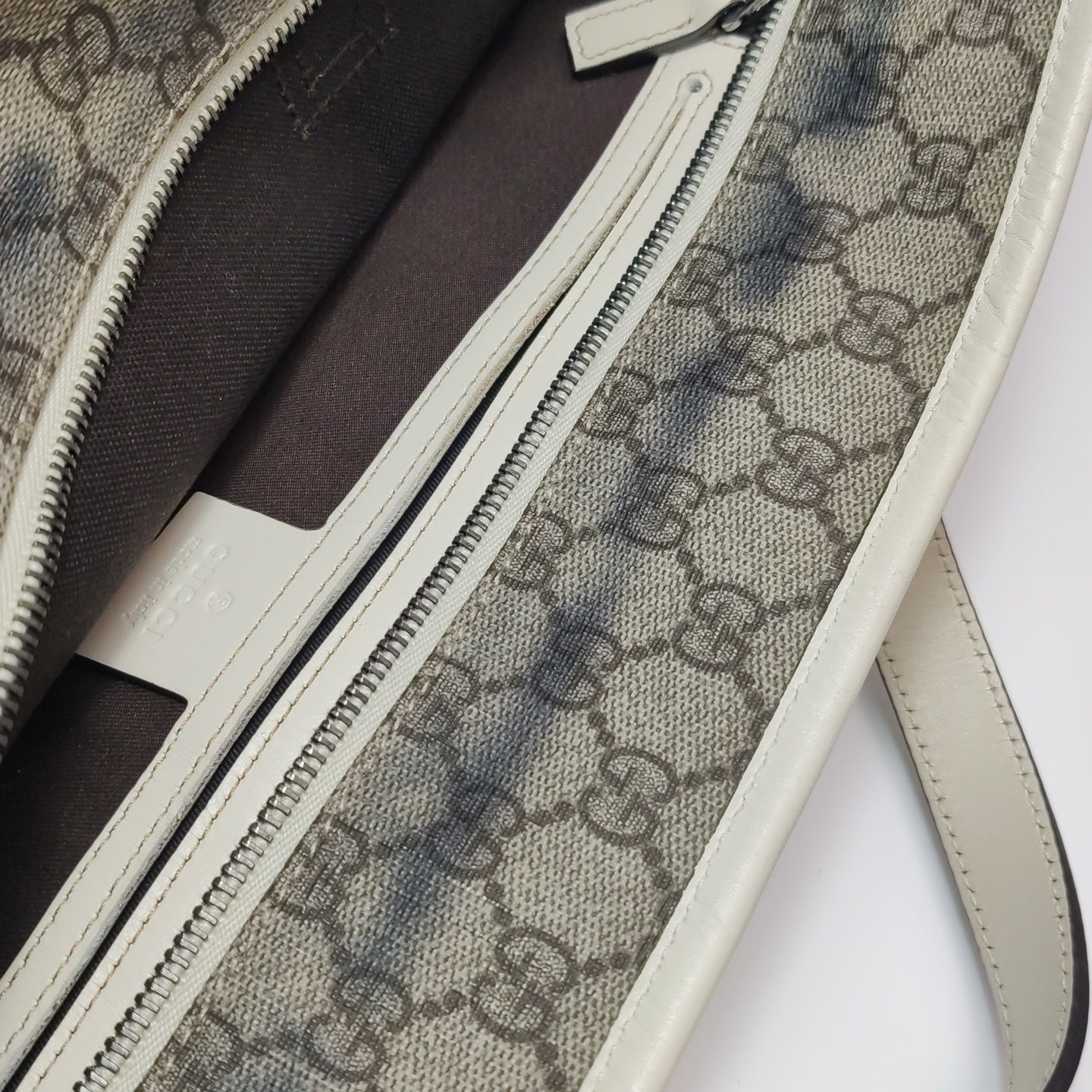 Gucci - GG Supreme Tote Bag - GG Supreme coated canvas with leather trim - Beige - (Medium)