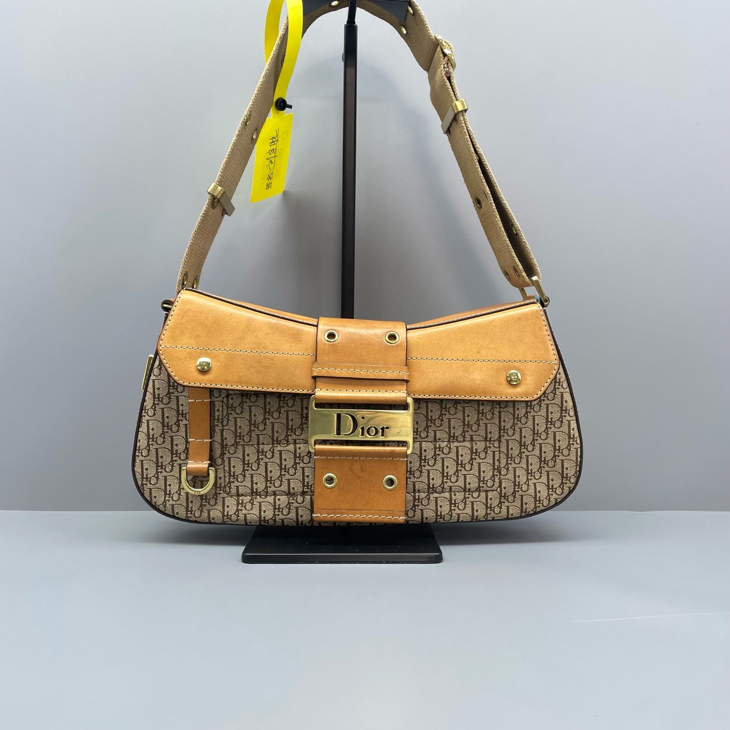 Dior - Dior Punk Oblique Shoulder Bag - Canvas and Leather - Multicolour - (small)