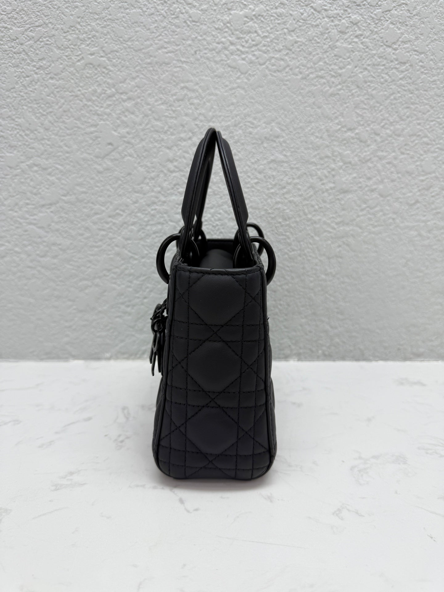 Dior - Lady Dior Mini - Leather - Black - (mini)