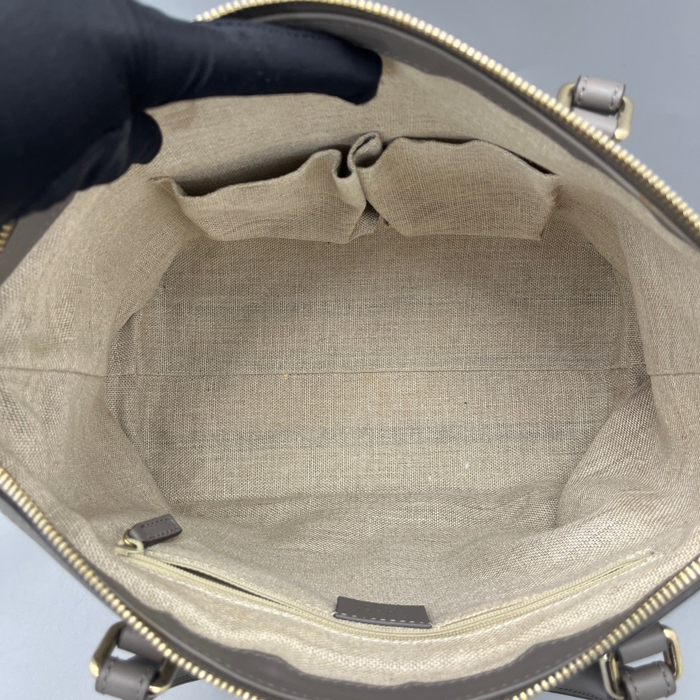 Gucci - Microguccissima Boston Bag - Leather - Grey - (medium)
