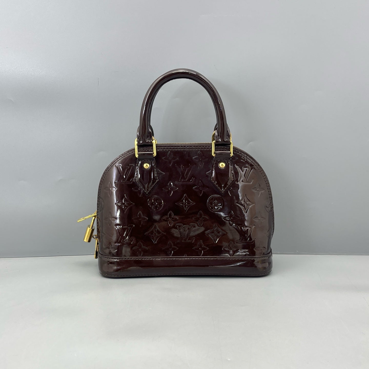 Louis Vuitton - Alma BB - Patent leather - Burgundy - (mini)