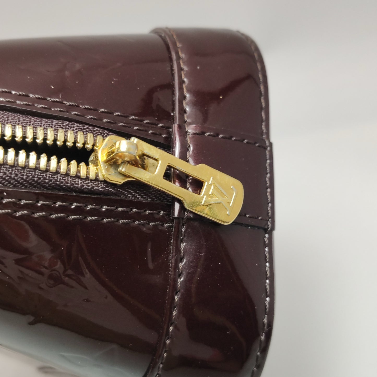 Louis Vuitton - Alma BB - Patent leather - Burgundy - (mini)