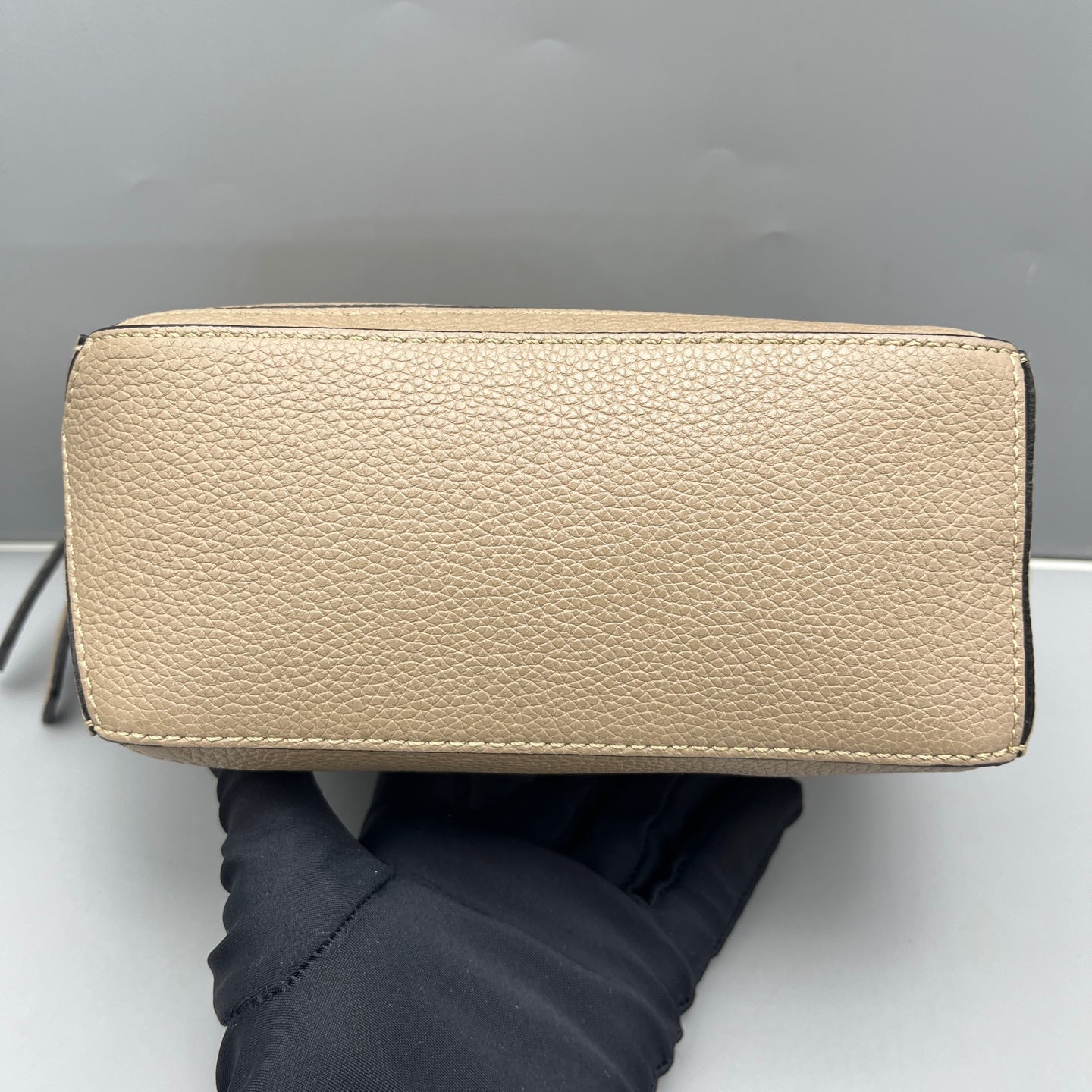 LOEWE - Puzzle Mini Bag - Grained calfskin leather - Beige - (mini)